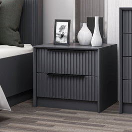 Hanah Home Kale Luxe Soft - 4799 Mesilla de noche Antracita